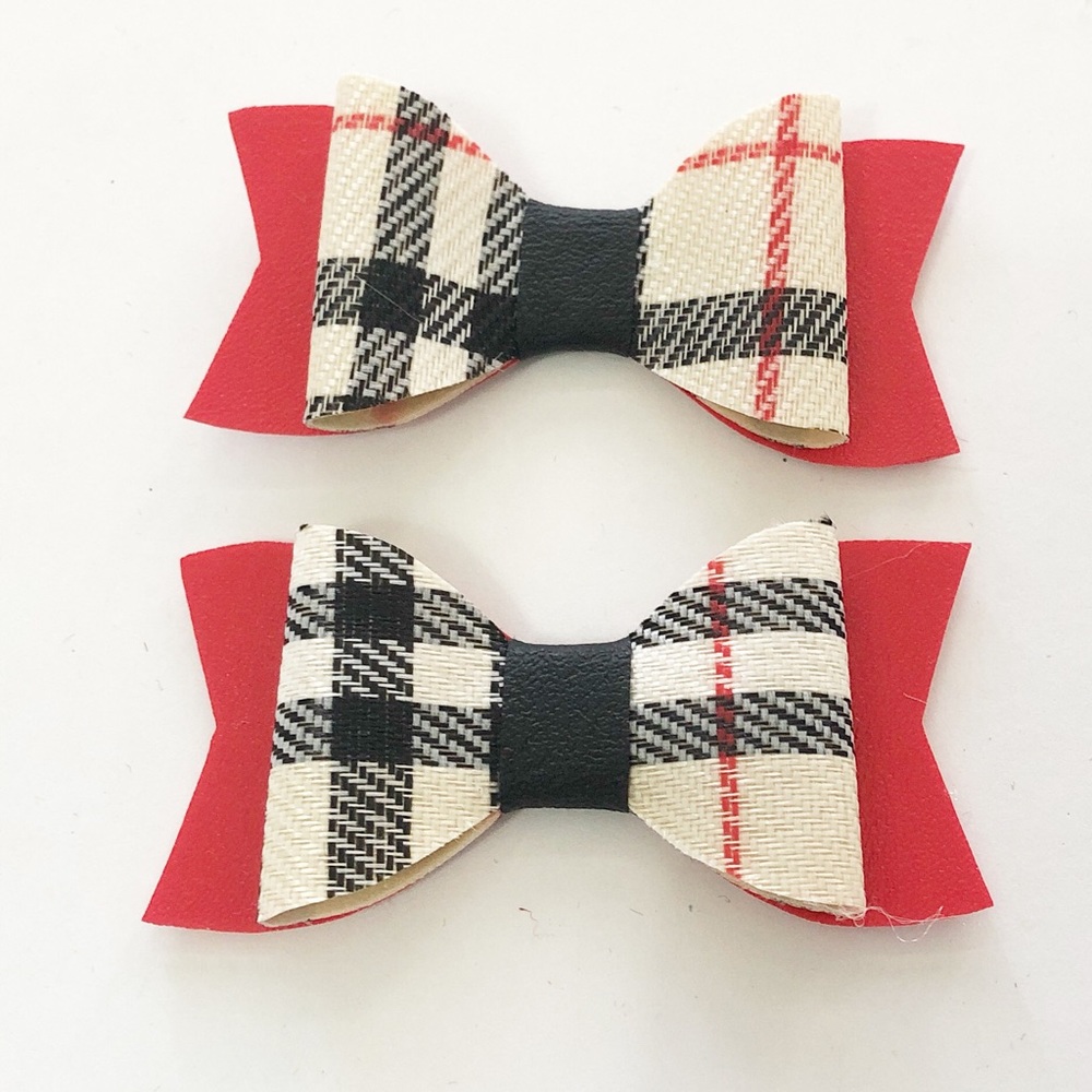 Plaid Hair Bows